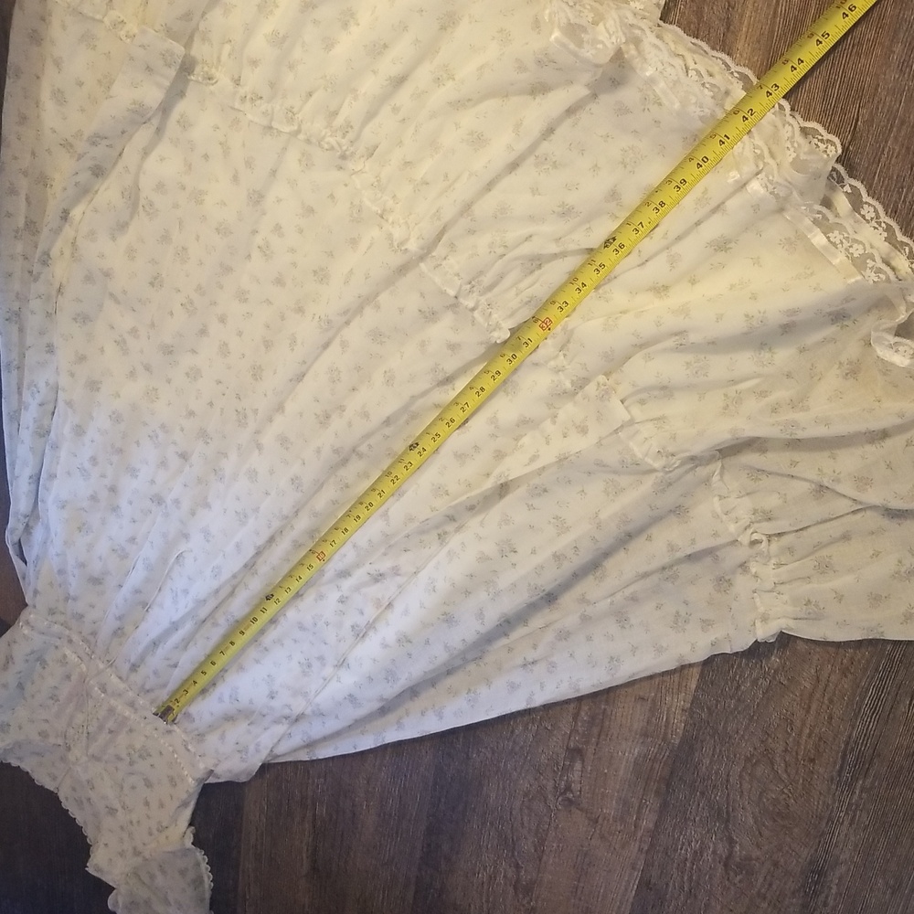 Gunne Sax By Jessica San Francisco Vintage 0/2 XS White/Purple Floral Lace Dress - Picture 14 of 17